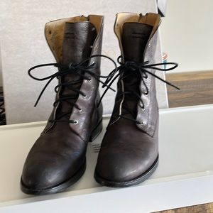FRYE JAME ARTISAN LACE BOOT (charcoal)